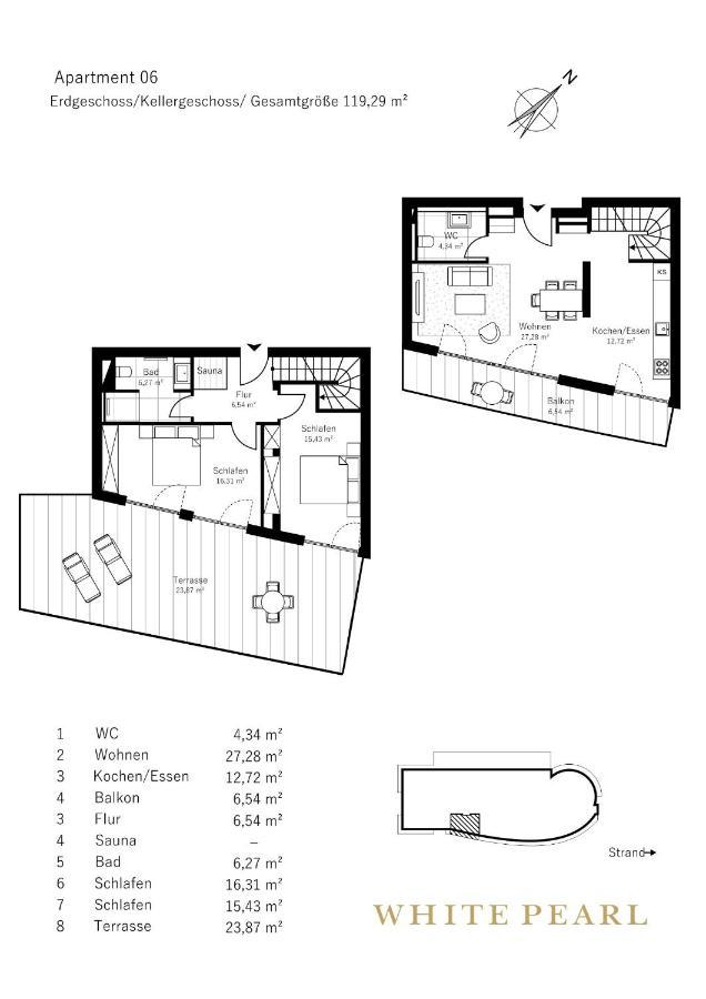 White Pearl 0.06 Apartment *